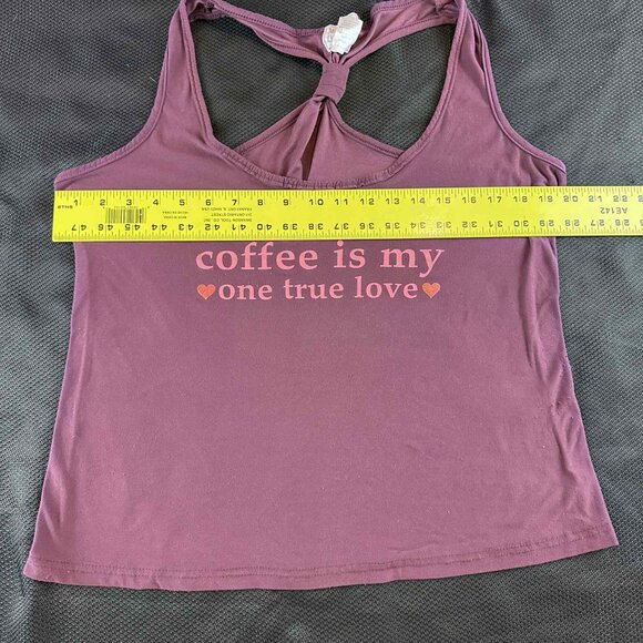 Mentally Exhausted (1X) “Coffee Is My One True Love” Tank (Lounge Collection) - Picture 7 of 9